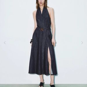 Urban rivivo HALTER NECK DENIM DRESSES
